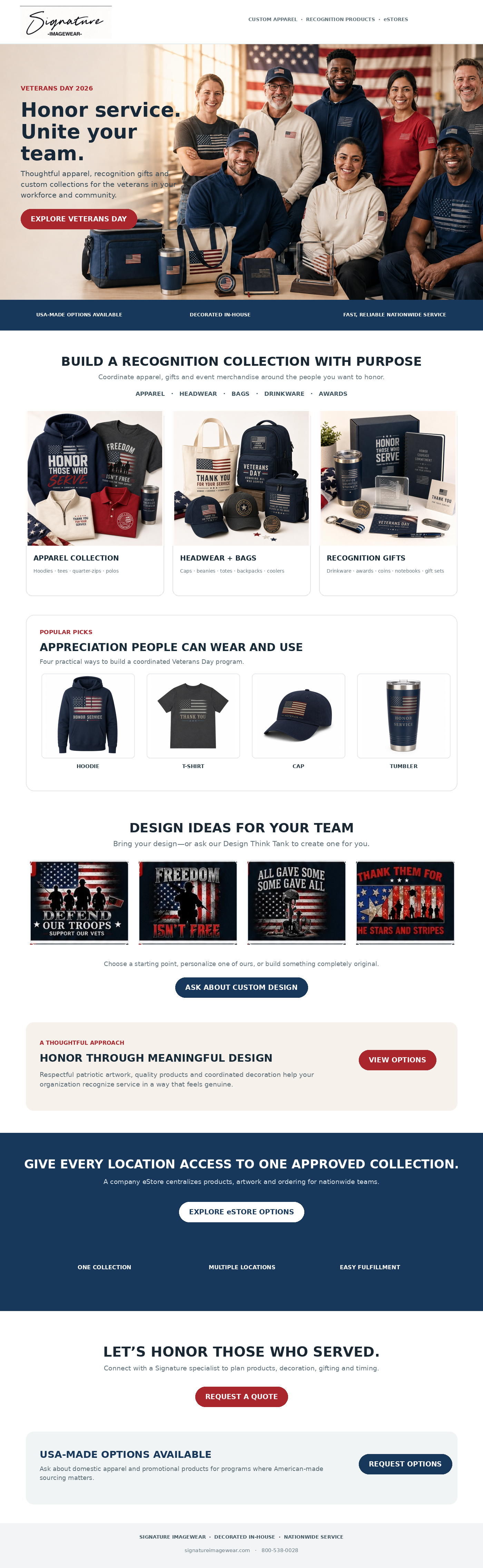 Veterans Day campaign