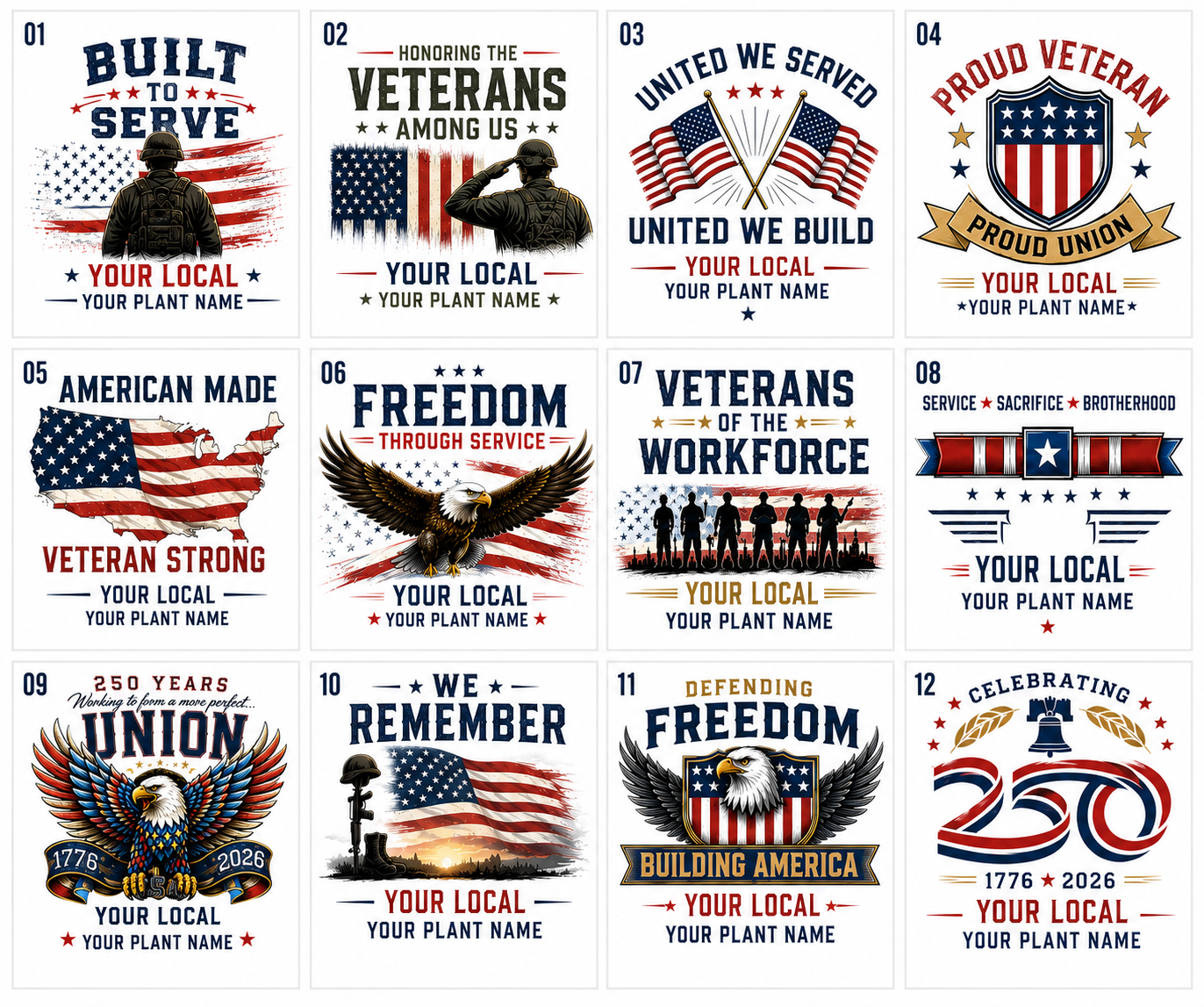 Veterans Day design options